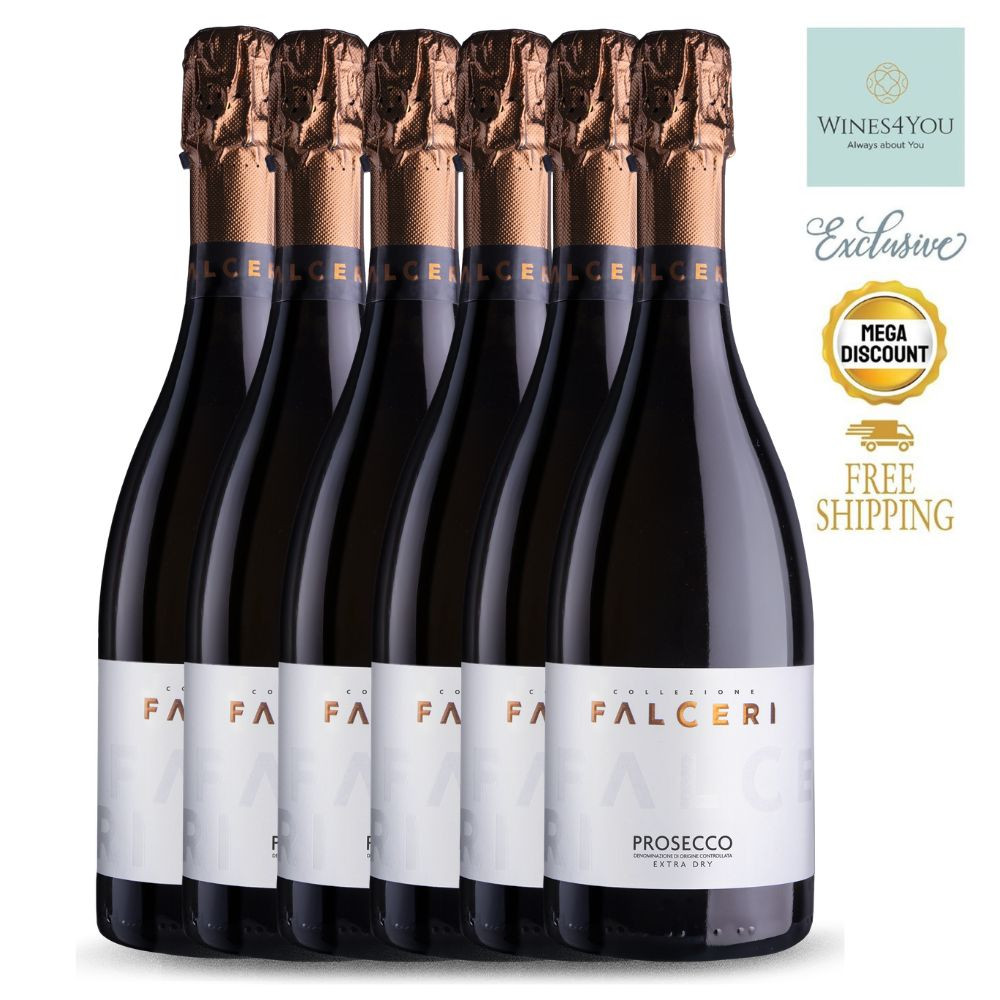 Riondo Collezione Falceri Extra Dry Prosecco DOC Italy Sparkling Wine 6btls Ctn Promo!